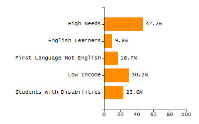 Organization Total Enrollment percentage chart