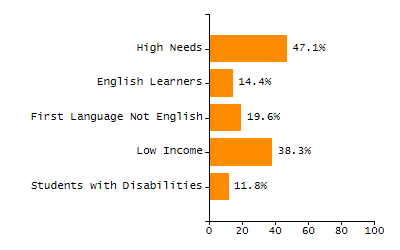 Organization Total Enrollment percentage chart
