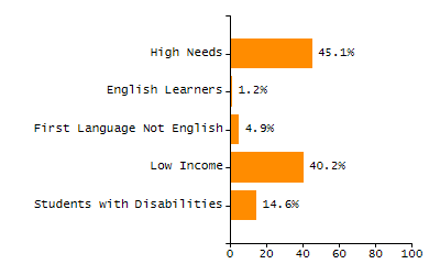 Organization Total Enrollment percentage chart