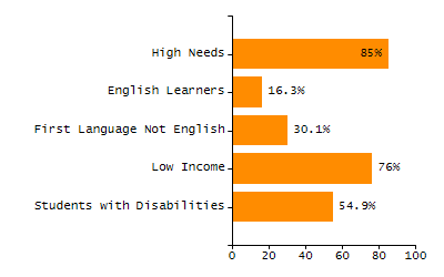 Organization Total Enrollment percentage chart