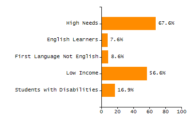 Organization Total Enrollment percentage chart