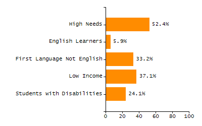Organization Total Enrollment percentage chart